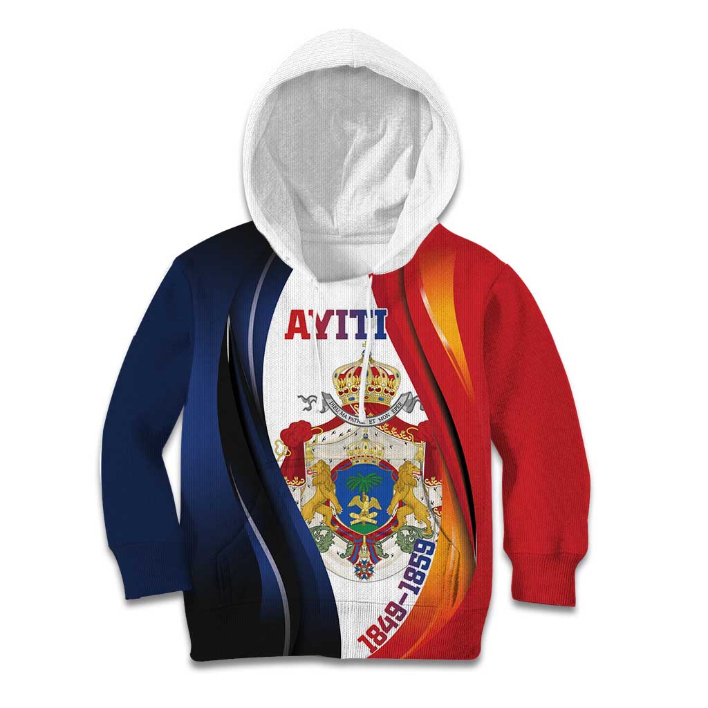 Personalized Second Empire of Haiti 1849-1859 Kid Hoodie Dieu Ma Patrie Et Mon Epee