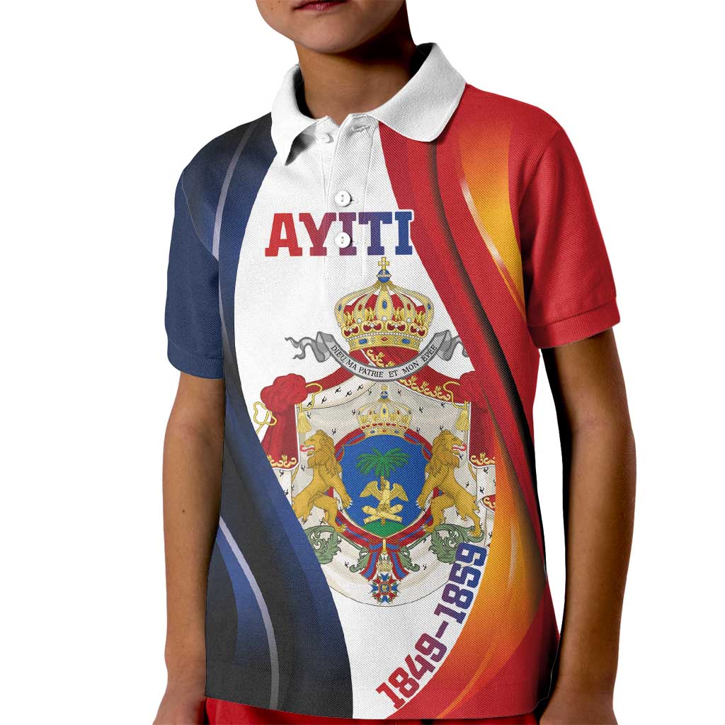 Personalized Second Empire of Haiti 1849-1859 Kid Polo Shirt Dieu Ma Patrie Et Mon Epee