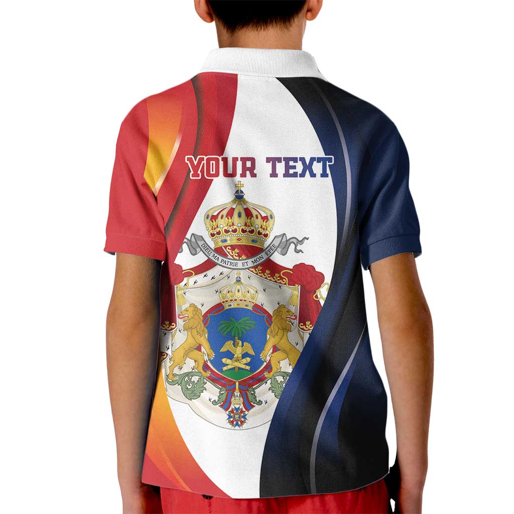 Personalized Second Empire of Haiti 1849-1859 Kid Polo Shirt Dieu Ma Patrie Et Mon Epee