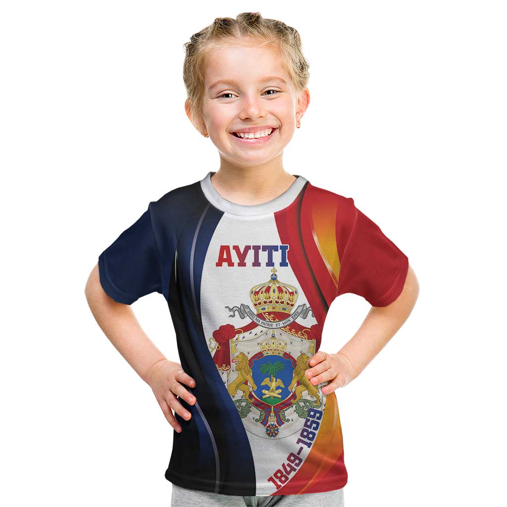 Personalized Second Empire of Haiti 1849-1859 Kid T Shirt Dieu Ma Patrie Et Mon Epee