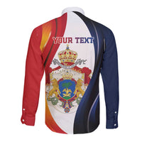 Personalized Second Empire of Haiti 1849-1859 Long Sleeve Button Shirt Dieu Ma Patrie Et Mon Epee