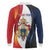 Personalized Second Empire of Haiti 1849-1859 Long Sleeve Polo Shirt Dieu Ma Patrie Et Mon Epee