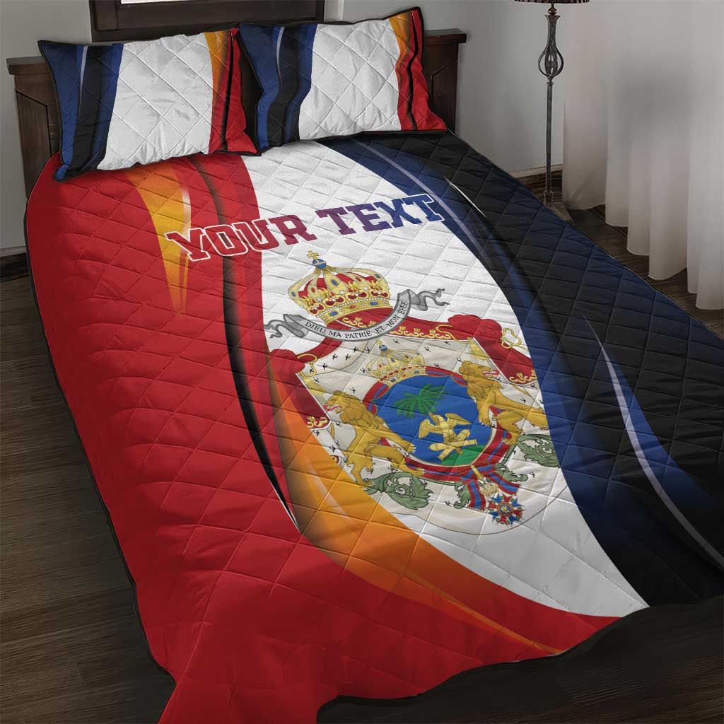 Personalized Second Empire of Haiti 1849-1859 Quilt Bed Set Dieu Ma Patrie Et Mon Epee