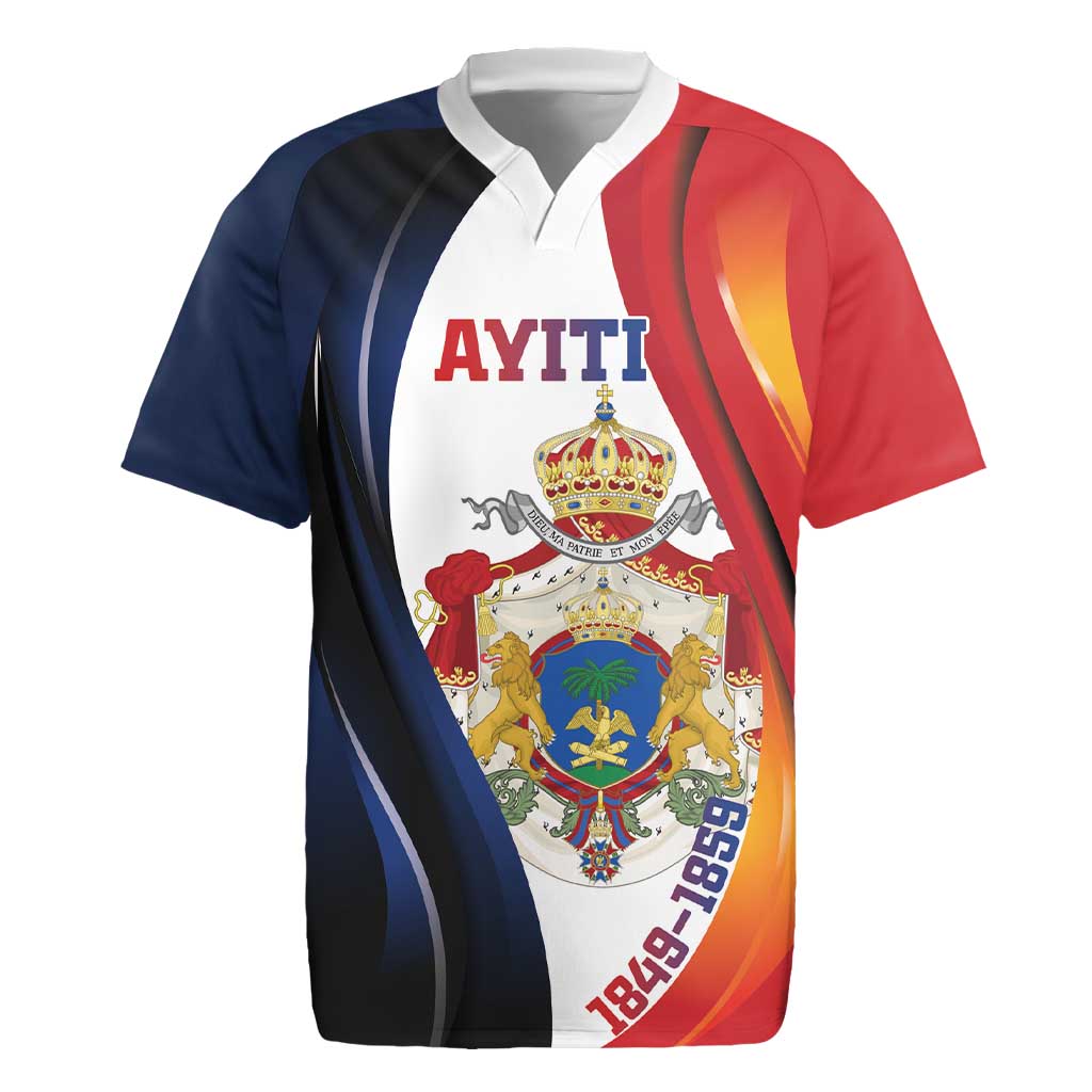 Personalized Second Empire of Haiti 1849-1859 Rugby Jersey Dieu Ma Patrie Et Mon Epee