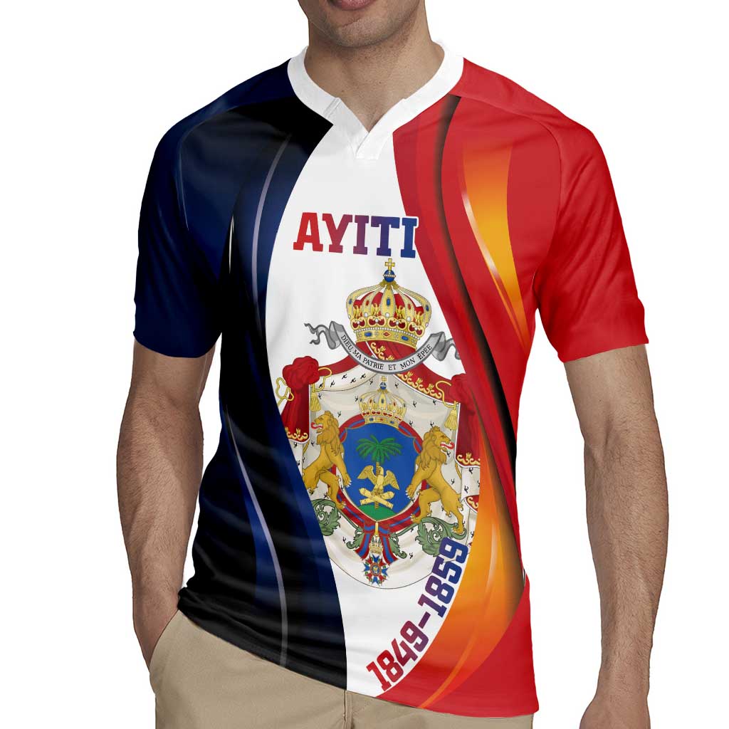 Personalized Second Empire of Haiti 1849-1859 Rugby Jersey Dieu Ma Patrie Et Mon Epee