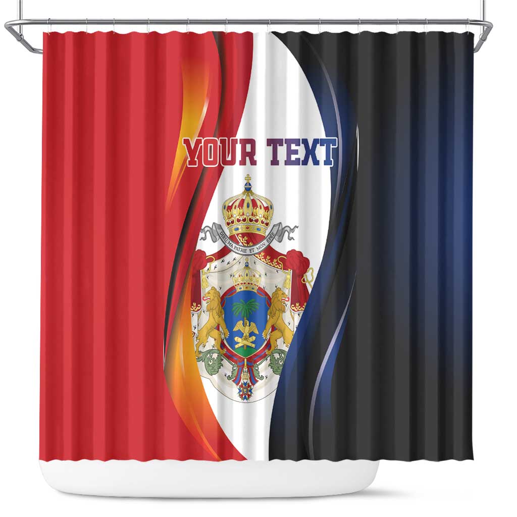 Personalized Second Empire of Haiti 1849-1859 Shower Curtain Dieu Ma Patrie Et Mon Epee
