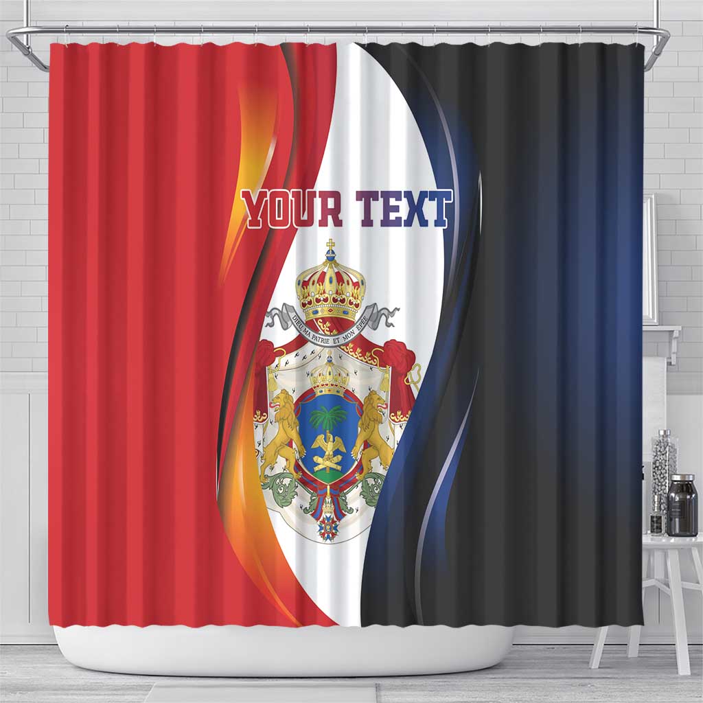 Personalized Second Empire of Haiti 1849-1859 Shower Curtain Dieu Ma Patrie Et Mon Epee