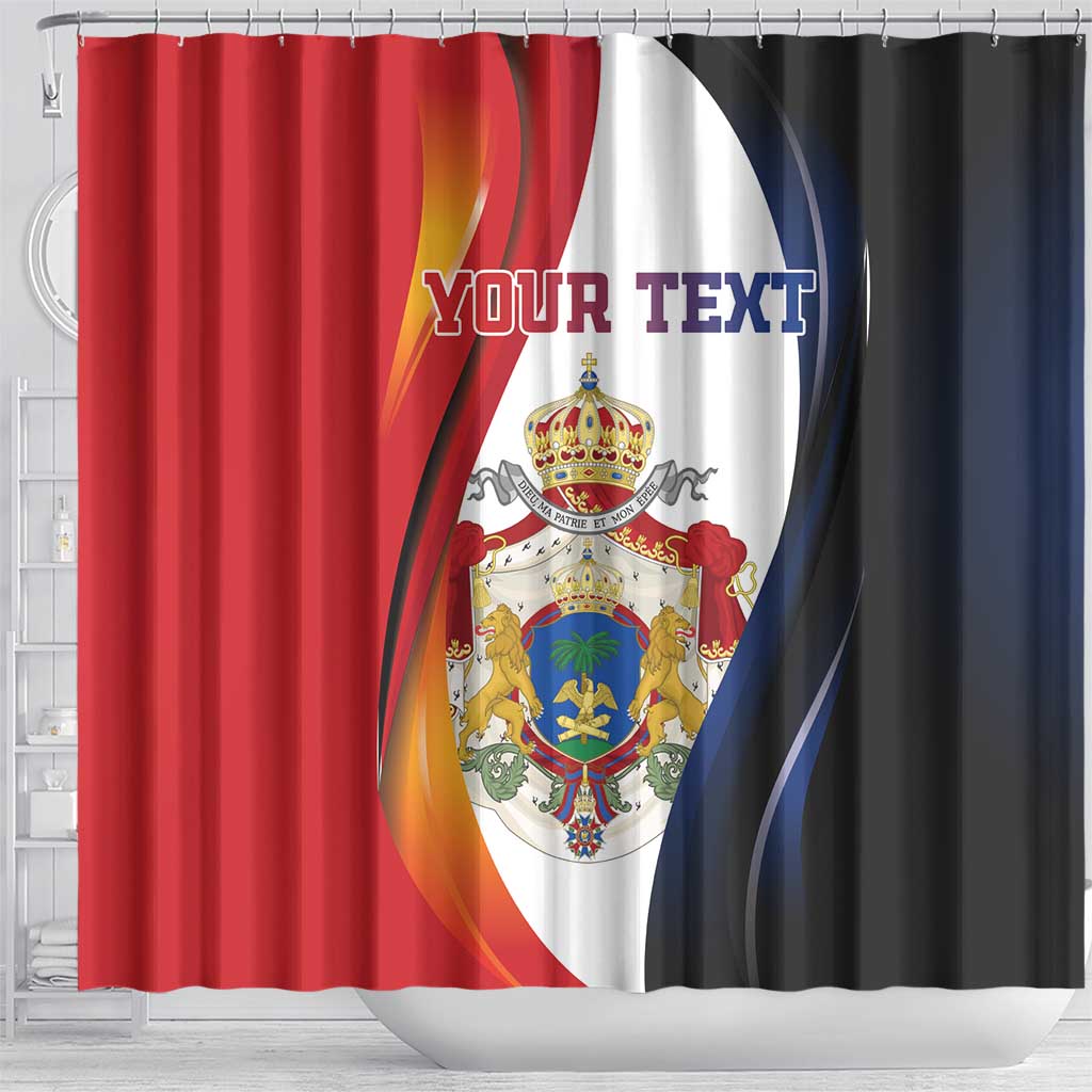 Personalized Second Empire of Haiti 1849-1859 Shower Curtain Dieu Ma Patrie Et Mon Epee