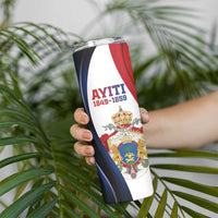 Personalized Second Empire of Haiti 1849-1859 Skinny Tumbler Dieu Ma Patrie Et Mon Epee