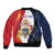 Personalized Second Empire of Haiti 1849-1859 Sleeve Zip Bomber Jacket Dieu Ma Patrie Et Mon Epee