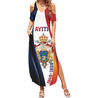 Personalized Second Empire of Haiti 1849-1859 Summer Maxi Dress Dieu Ma Patrie Et Mon Epee