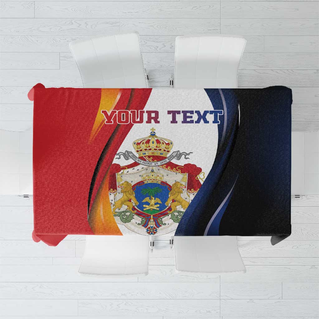 Personalized Second Empire of Haiti 1849-1859 Tablecloth Dieu Ma Patrie Et Mon Epee