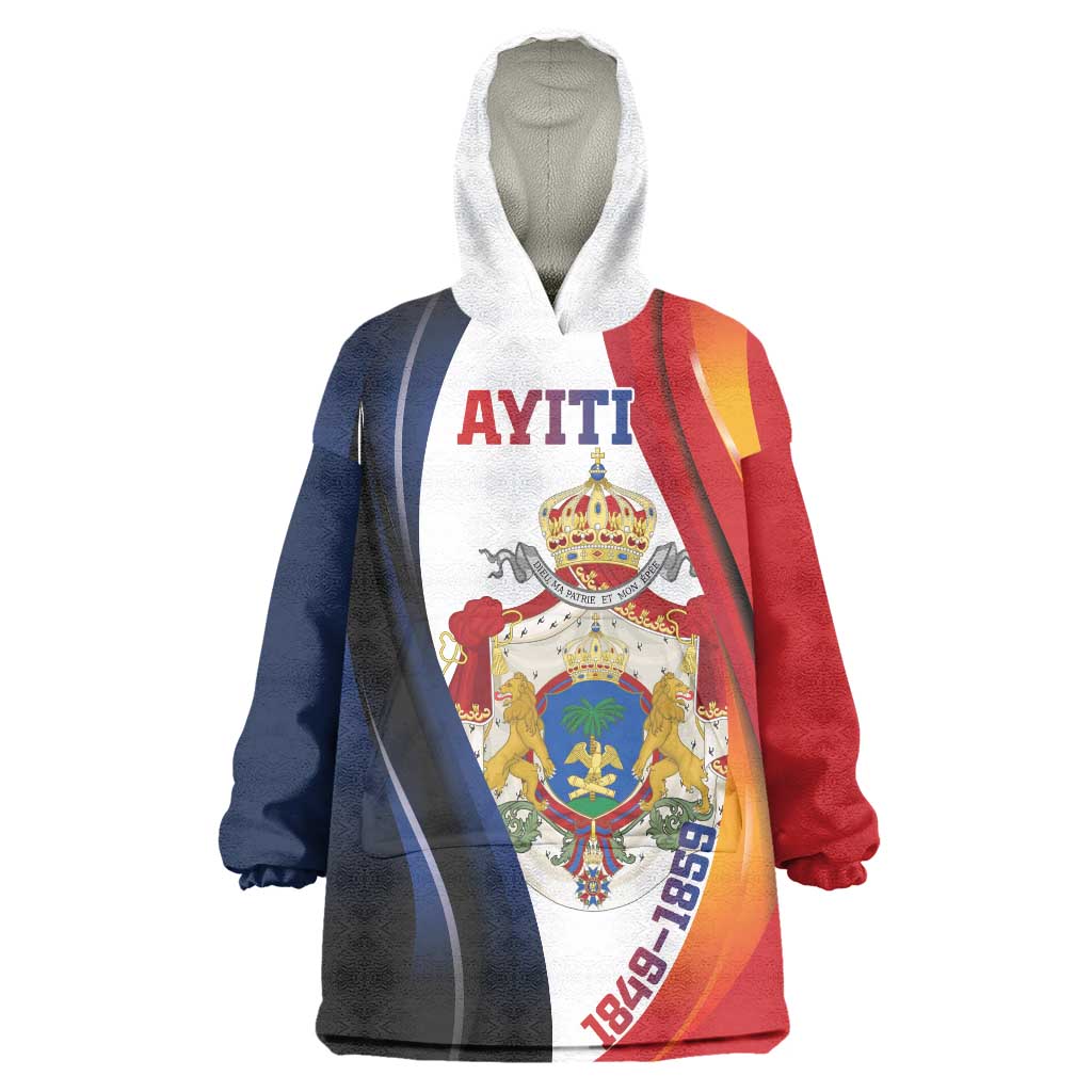 Personalized Second Empire of Haiti 1849-1859 Wearable Blanket Hoodie Dieu Ma Patrie Et Mon Epee