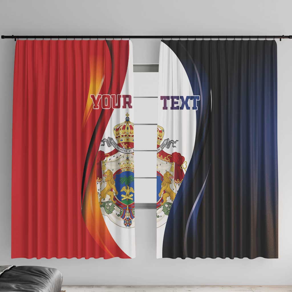 Personalized Second Empire of Haiti 1849-1859 Window Curtain Dieu Ma Patrie Et Mon Epee