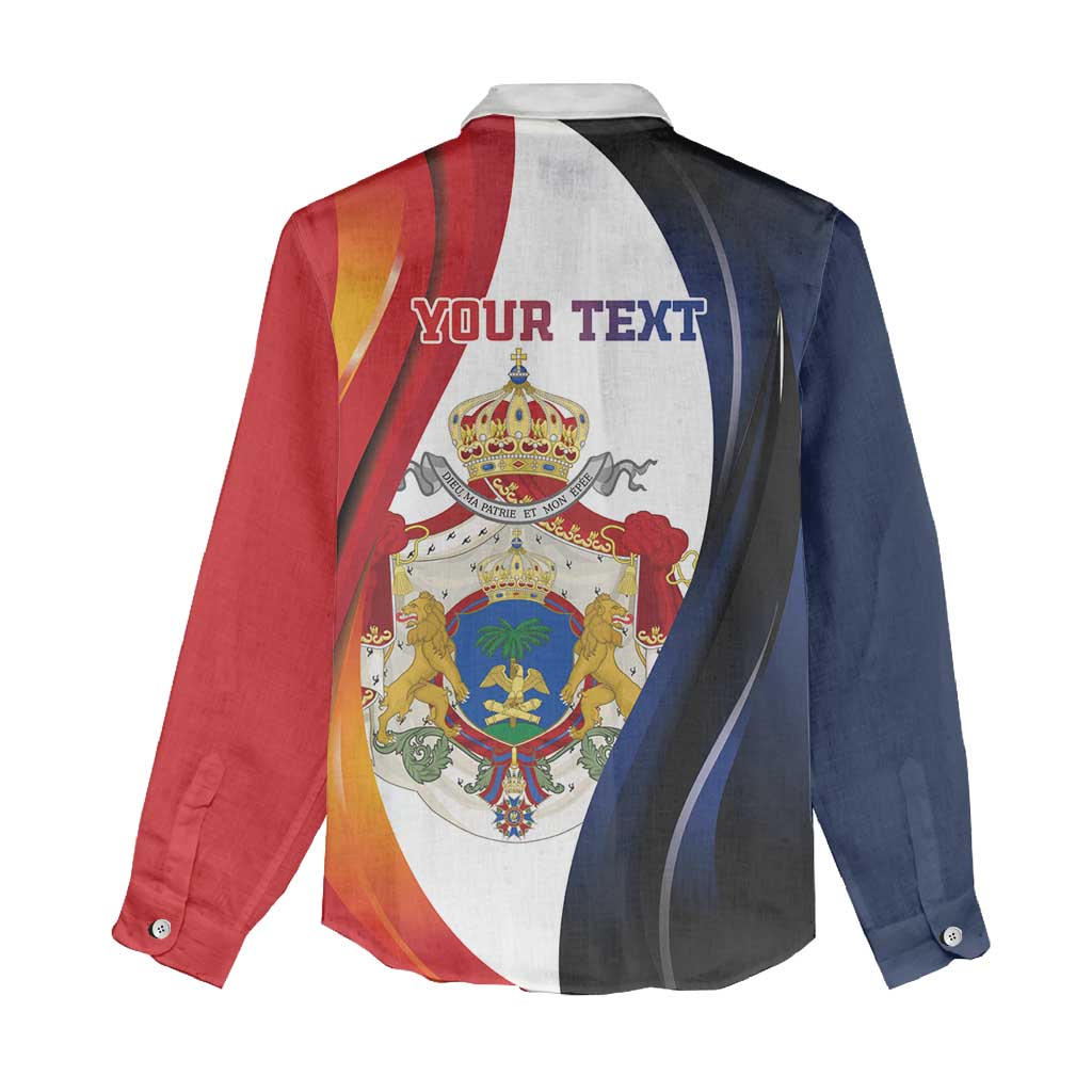 Personalized Second Empire of Haiti 1849-1859 Women Casual Shirt Dieu Ma Patrie Et Mon Epee