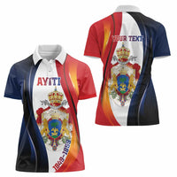Personalized Second Empire of Haiti 1849-1859 Women Polo Shirt Dieu Ma Patrie Et Mon Epee