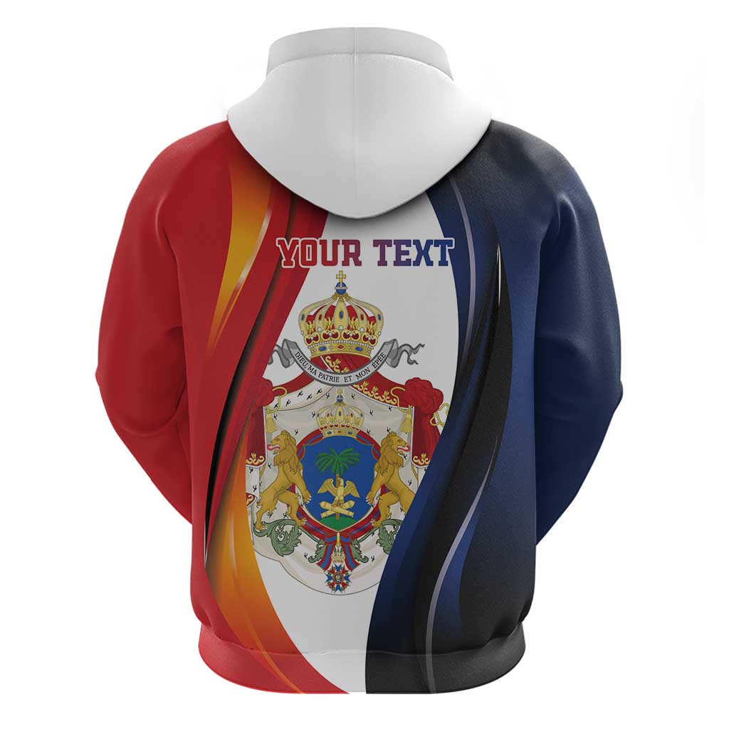Personalized Second Empire of Haiti 1849-1859 Zip Hoodie Dieu Ma Patrie Et Mon Epee