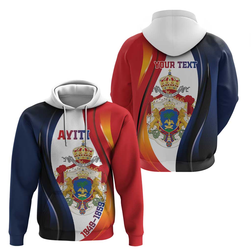 Personalized Second Empire of Haiti 1849-1859 Zip Hoodie Dieu Ma Patrie Et Mon Epee