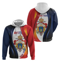 Personalized Second Empire of Haiti 1849-1859 Zip Hoodie Dieu Ma Patrie Et Mon Epee