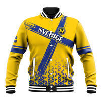 Custom Sweden Football Baseball Jacket Sveriges herrlandslag i fotboll