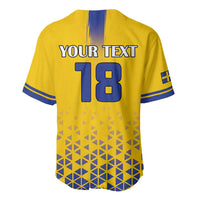 Custom Sweden Football Baseball Jersey Sveriges herrlandslag i fotboll