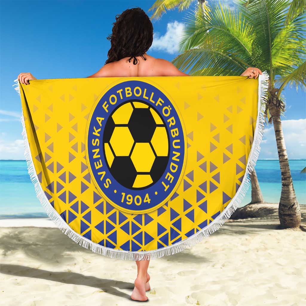 Custom Sweden Football Beach Blanket Sveriges herrlandslag i fotboll
