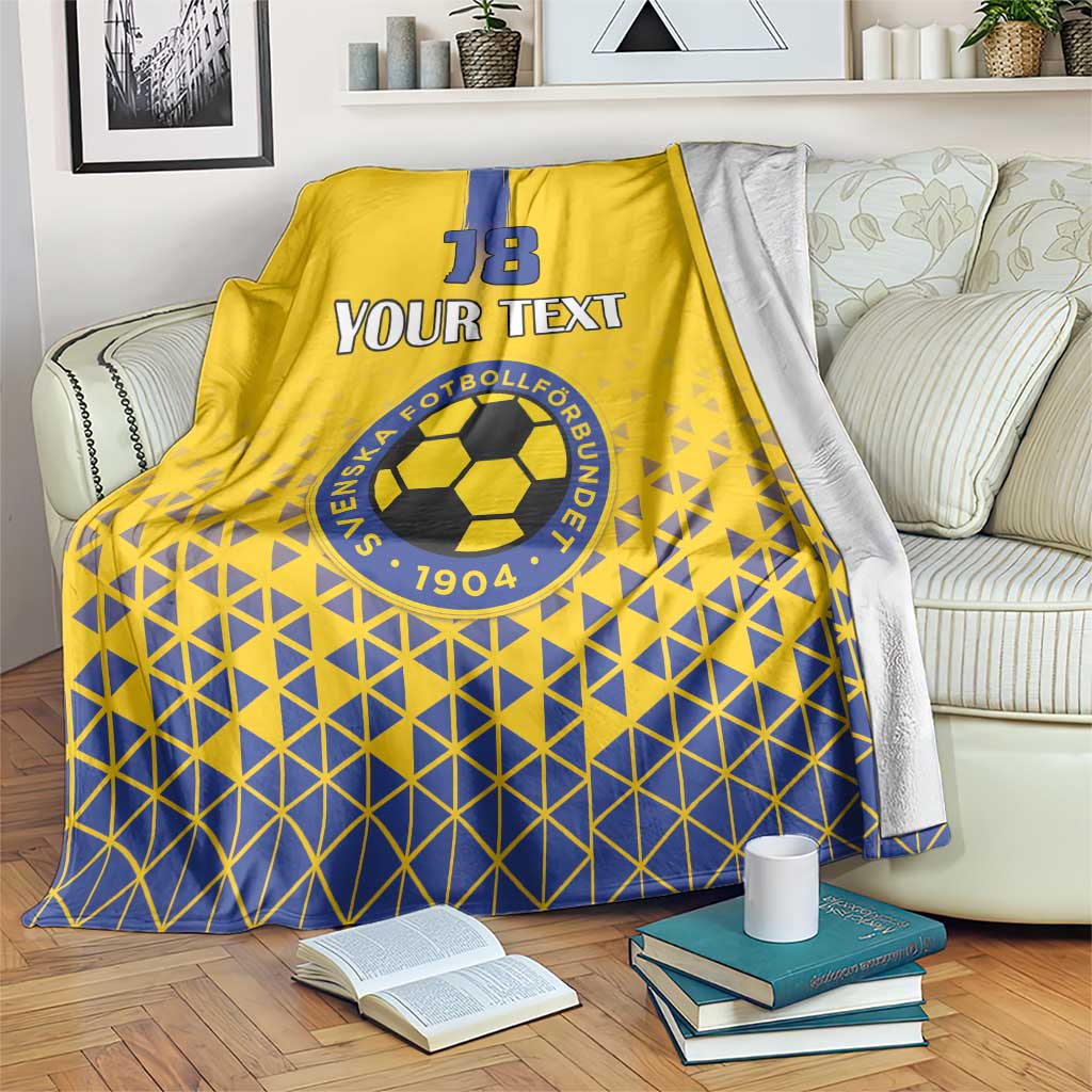 Custom Sweden Football Blanket Sveriges herrlandslag i fotboll