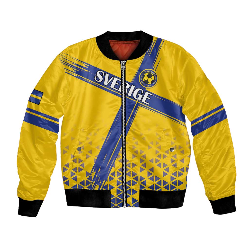 Custom Sweden Football Bomber Jacket Sveriges herrlandslag i fotboll