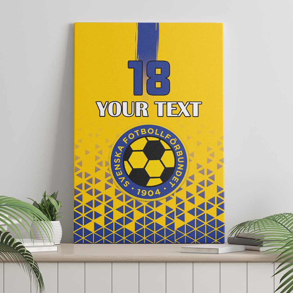 Custom Sweden Football Canvas Wall Art Sveriges herrlandslag i fotboll