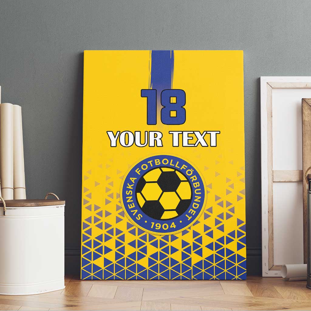 Custom Sweden Football Canvas Wall Art Sveriges herrlandslag i fotboll