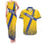 Custom Sweden Football Couples Matching Tank Maxi Dress and Hawaiian Shirt Sveriges herrlandslag i fotboll