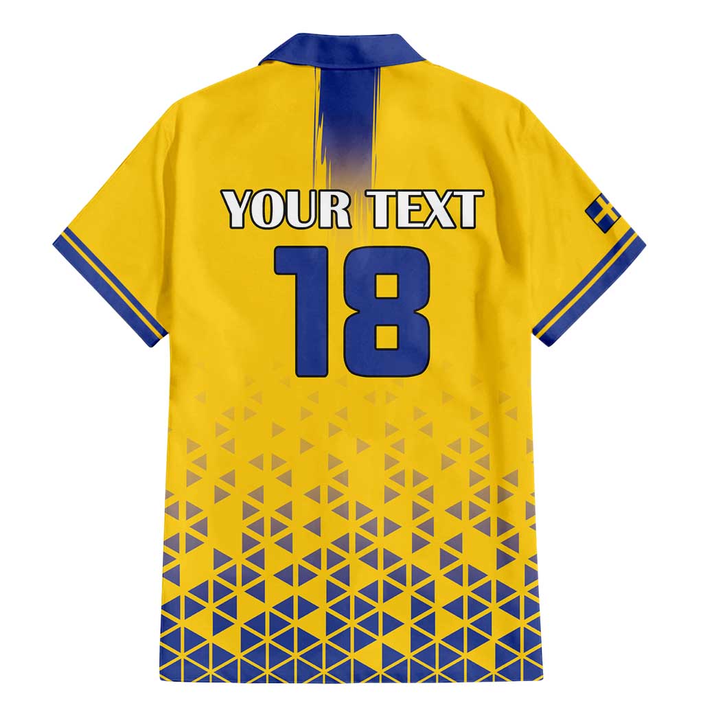 Custom Sweden Football Family Matching Mermaid Dress and Hawaiian Shirt Sveriges herrlandslag i fotboll