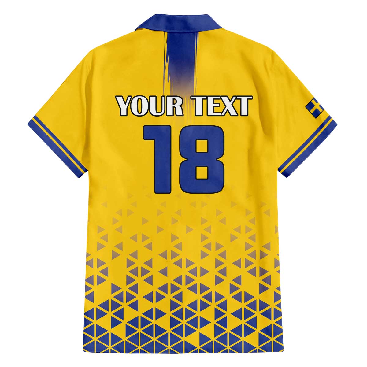 Custom Sweden Football Family Matching Off The Shoulder Long Sleeve Dress and Hawaiian Shirt Sveriges herrlandslag i fotboll