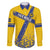 Custom Sweden Football Family Matching Puletasi and Hawaiian Shirt Sveriges herrlandslag i fotboll