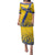 Custom Sweden Football Family Matching Puletasi and Hawaiian Shirt Sveriges herrlandslag i fotboll