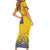 Custom Sweden Football Family Matching Short Sleeve Bodycon Dress and Hawaiian Shirt Sveriges herrlandslag i fotboll