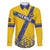 Custom Sweden Football Family Matching Summer Maxi Dress and Hawaiian Shirt Sveriges herrlandslag i fotboll