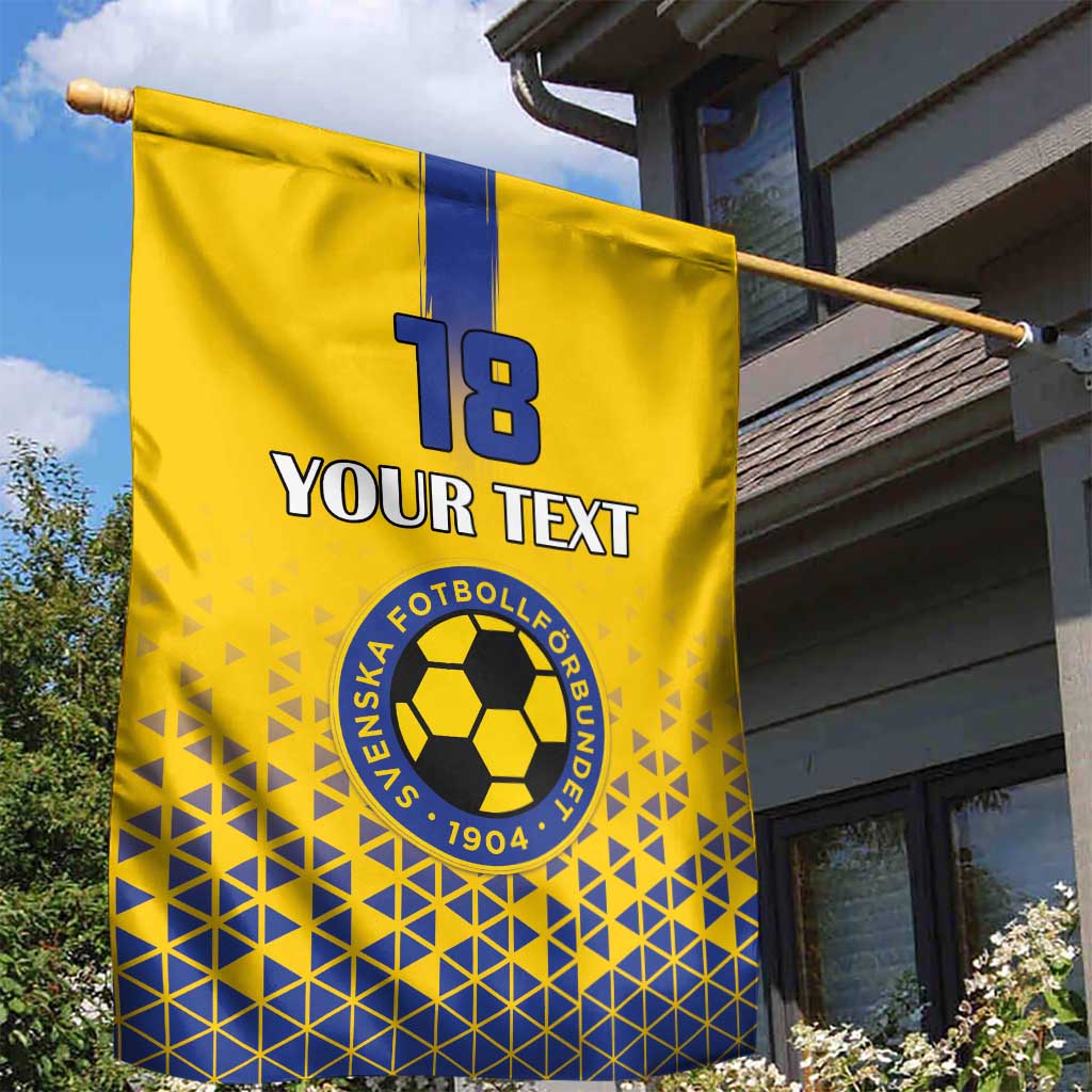 Custom Sweden Football Garden Flag Sveriges herrlandslag i fotboll