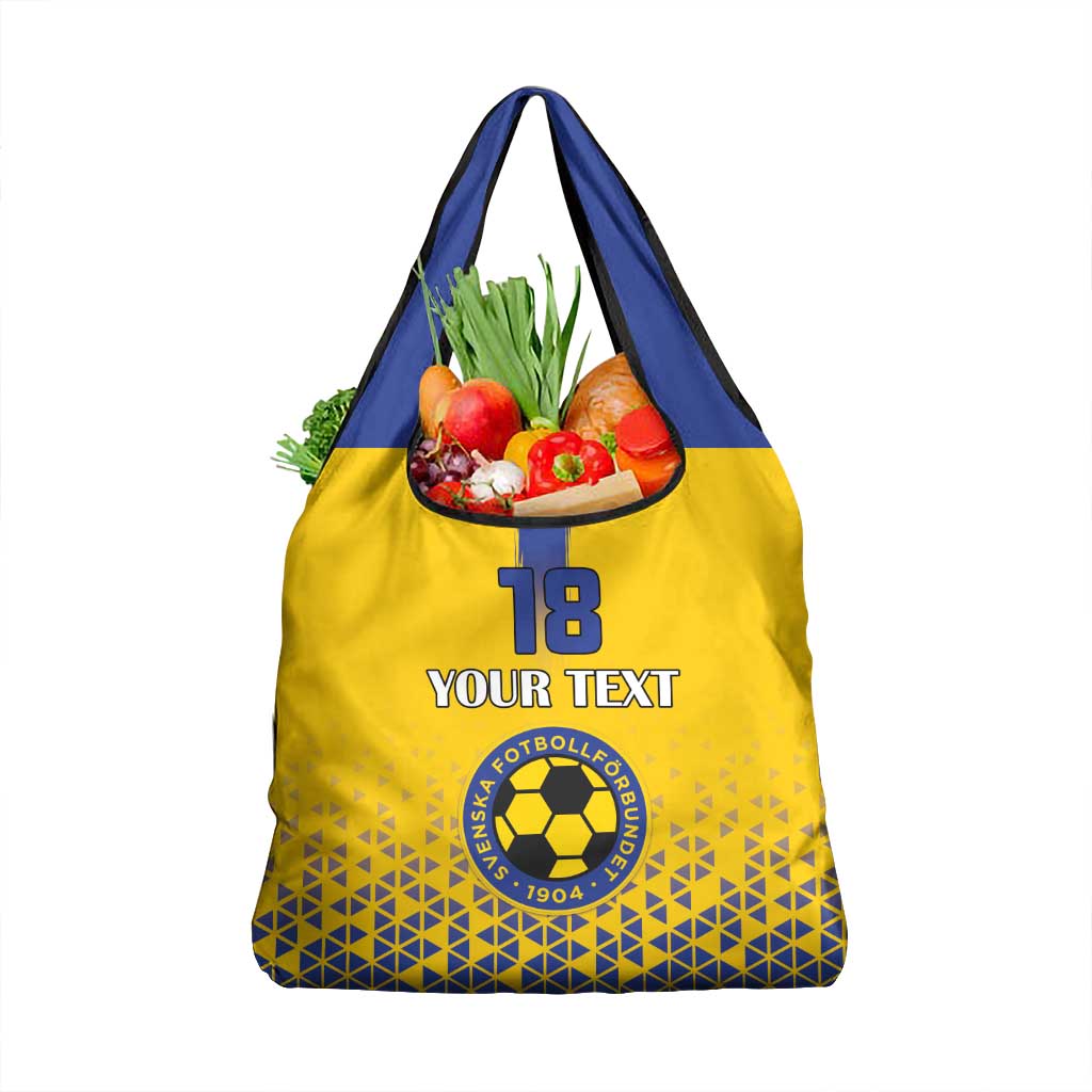 Custom Sweden Football Grocery Bag Sveriges herrlandslag i fotboll