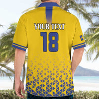 Custom Sweden Football Hawaiian Shirt Sveriges herrlandslag i fotboll