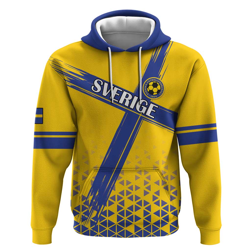 Custom Sweden Football Hoodie Sveriges herrlandslag i fotboll