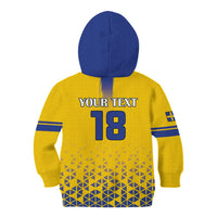 Custom Sweden Football Kid Hoodie Sveriges herrlandslag i fotboll