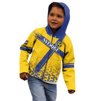 Custom Sweden Football Kid Hoodie Sveriges herrlandslag i fotboll