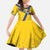 Custom Sweden Football Kid Short Sleeve Dress Sveriges herrlandslag i fotboll