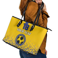 Custom Sweden Football Leather Tote Bag Sveriges herrlandslag i fotboll