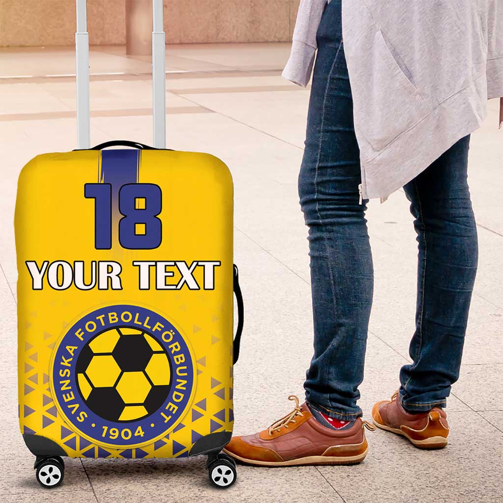 Custom Sweden Football Luggage Cover Sveriges herrlandslag i fotboll