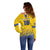 Custom Sweden Football Off Shoulder Sweater Sveriges herrlandslag i fotboll