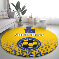 Custom Sweden Football Round Carpet Sveriges herrlandslag i fotboll