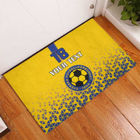 Custom Sweden Football Rubber Doormat Sveriges herrlandslag i fotboll