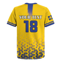 Custom Sweden Football Rugby Jersey Sveriges herrlandslag i fotboll